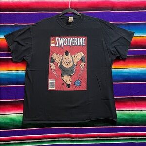 Wrestling Swolverine Brain Cage Wolverine shirt mens XL